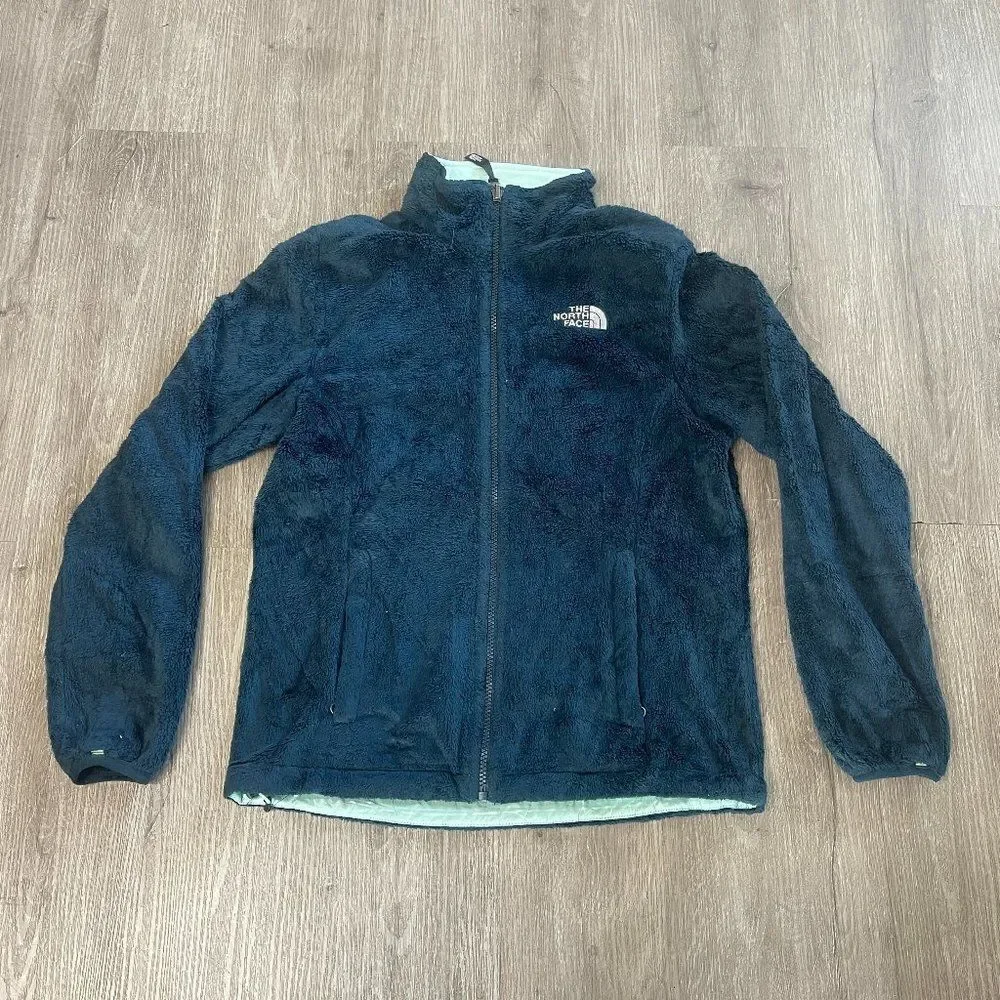 The The North Face Fleece Green Turquoise Full-zip Jacket Women's Size S - Picture 1 of 4